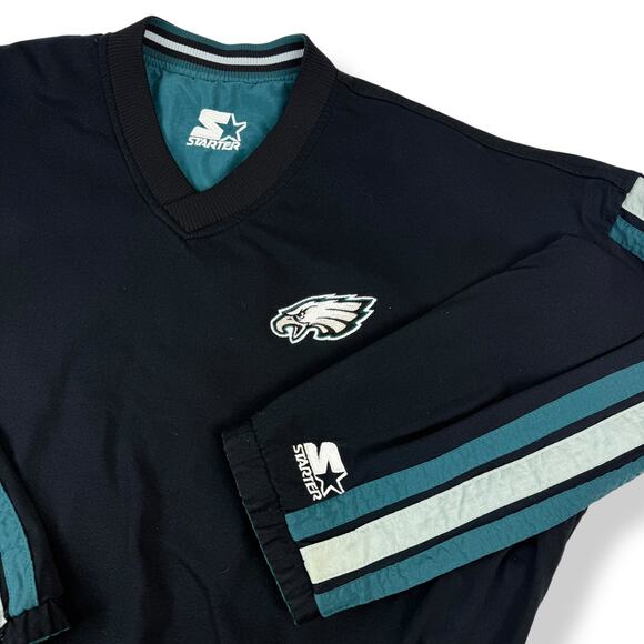 Vintage reversible STARTER EAGLES NFL PROLINE pullover jacket - Picture 13 of 16